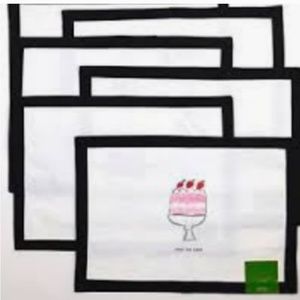 kate spade set of 4 placemats take the cake nwt